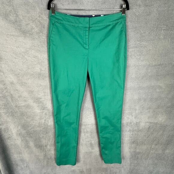 Boden Pants Womens 8L Green Richmond Trousers Straight Preppy Career Minimalist - Picture 1 of 13